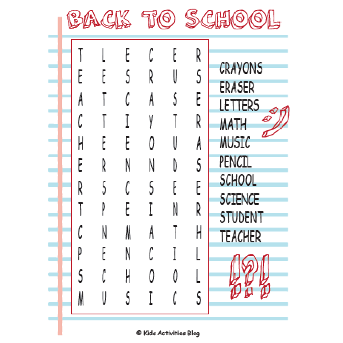 5th Grade Word Search Puzzles Free Printable