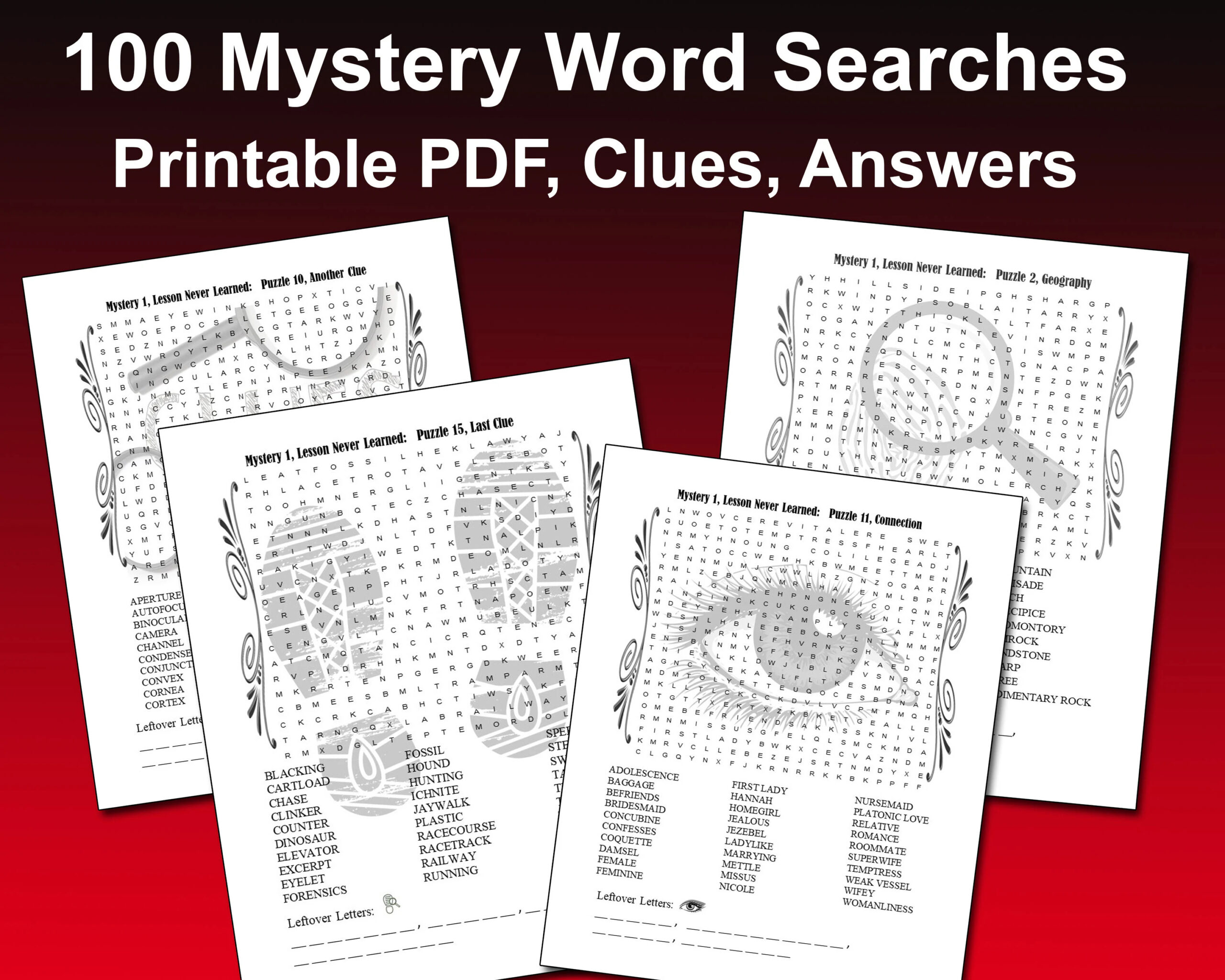 Word Search Printable Adults Pdf