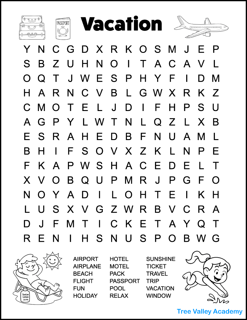 Funny Printable Word Search Puzzles Adults