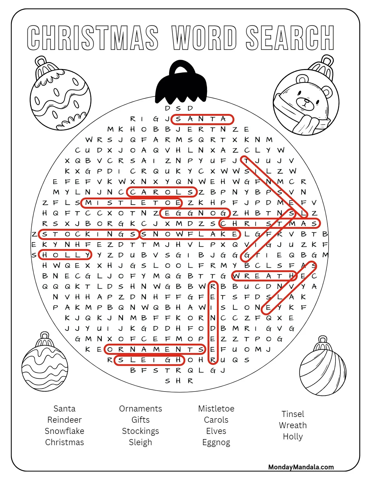 18 Christmas Word Searches Free PDF Printables 18 Christmas Word Searches Free PDF Printables