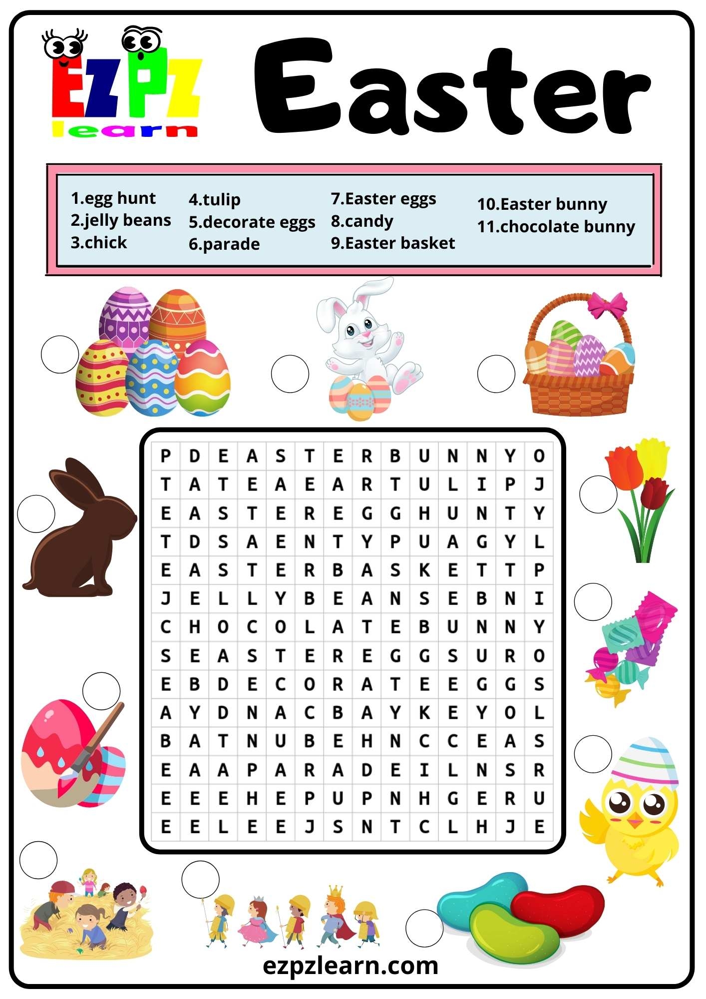 Easter Word Searches Printable