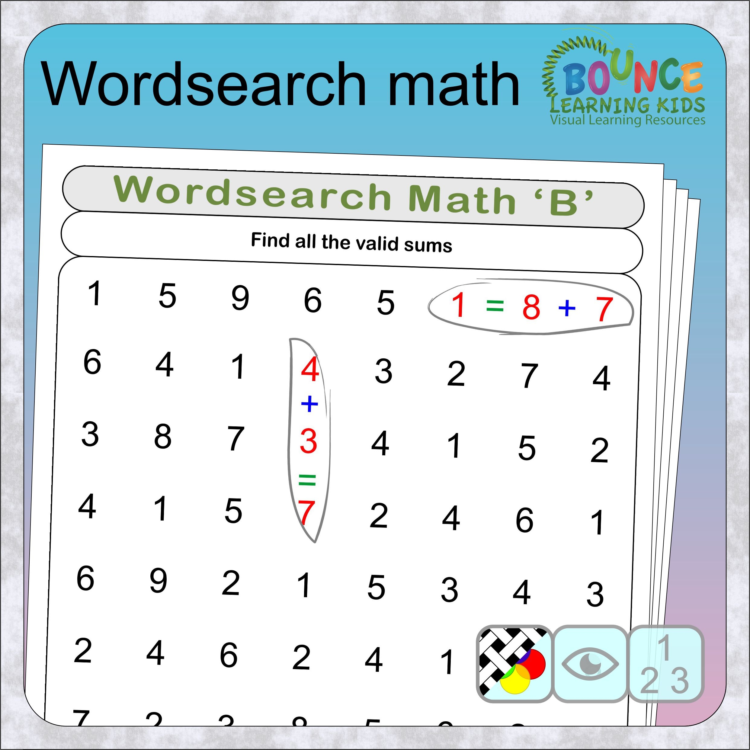 24 Fun Wordsearch Math Worksheets To Download