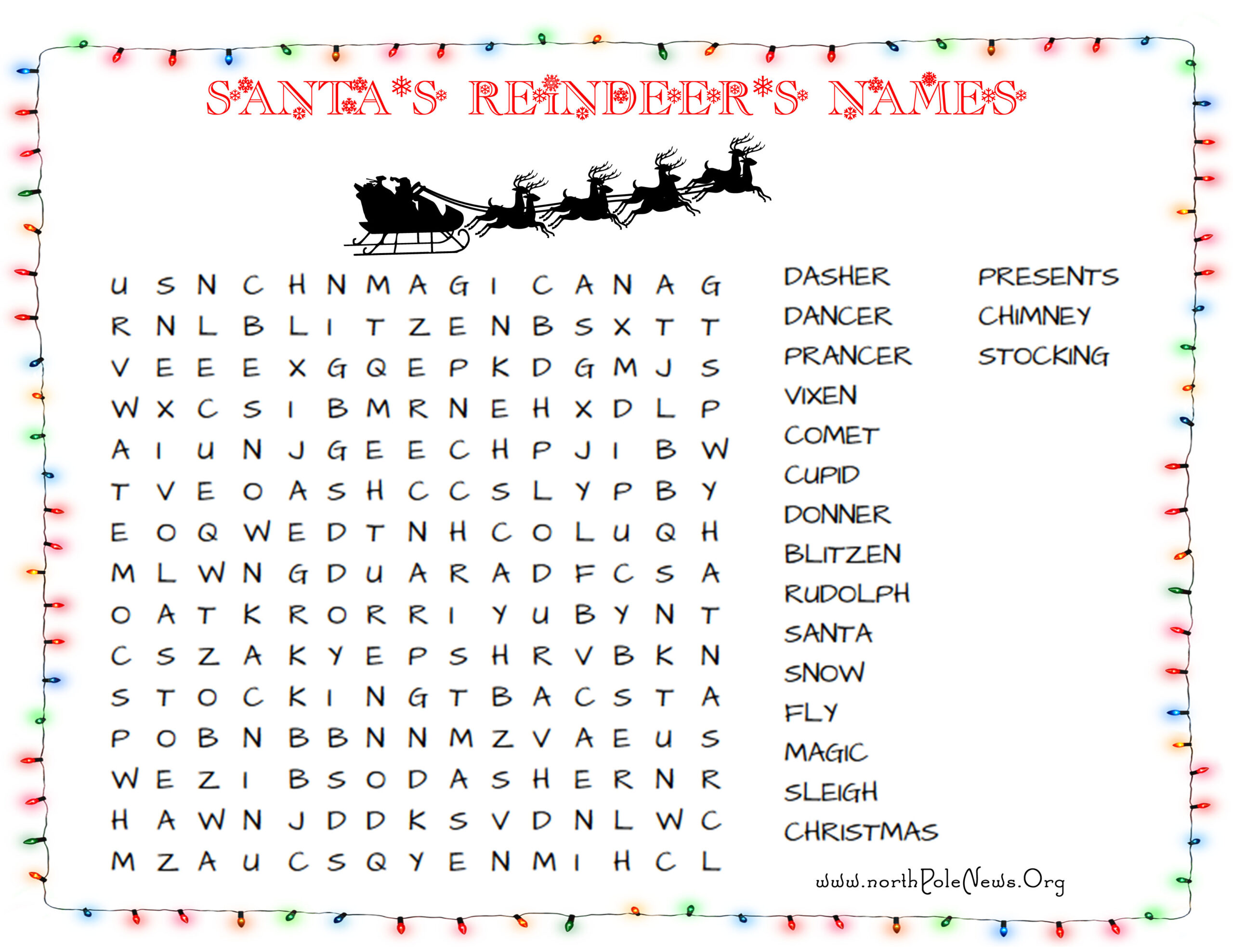 45 free christmas word search puzzles for kids
