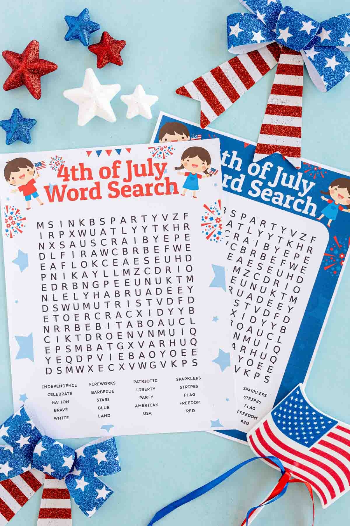 Word Search 24/7 4th Of July