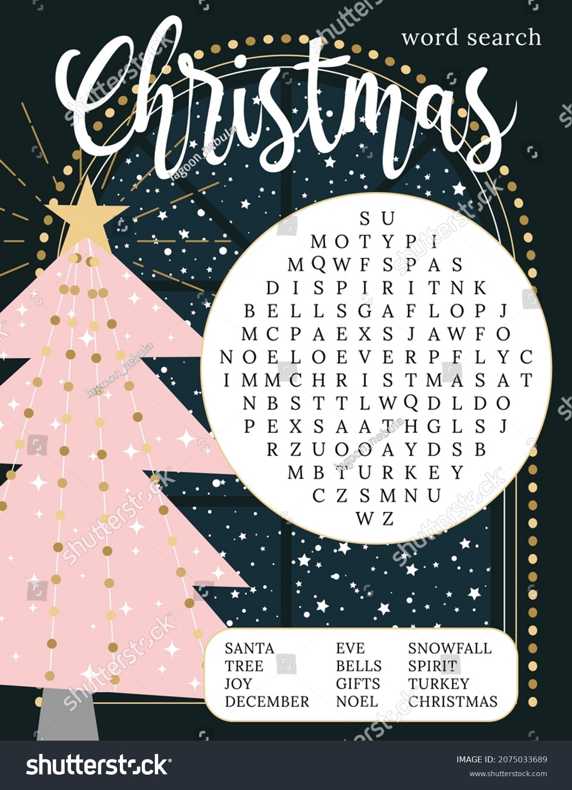 68 Christmas Word Search Printable Adults Royalty Free Images Stock Photos Pictures Shutterstock