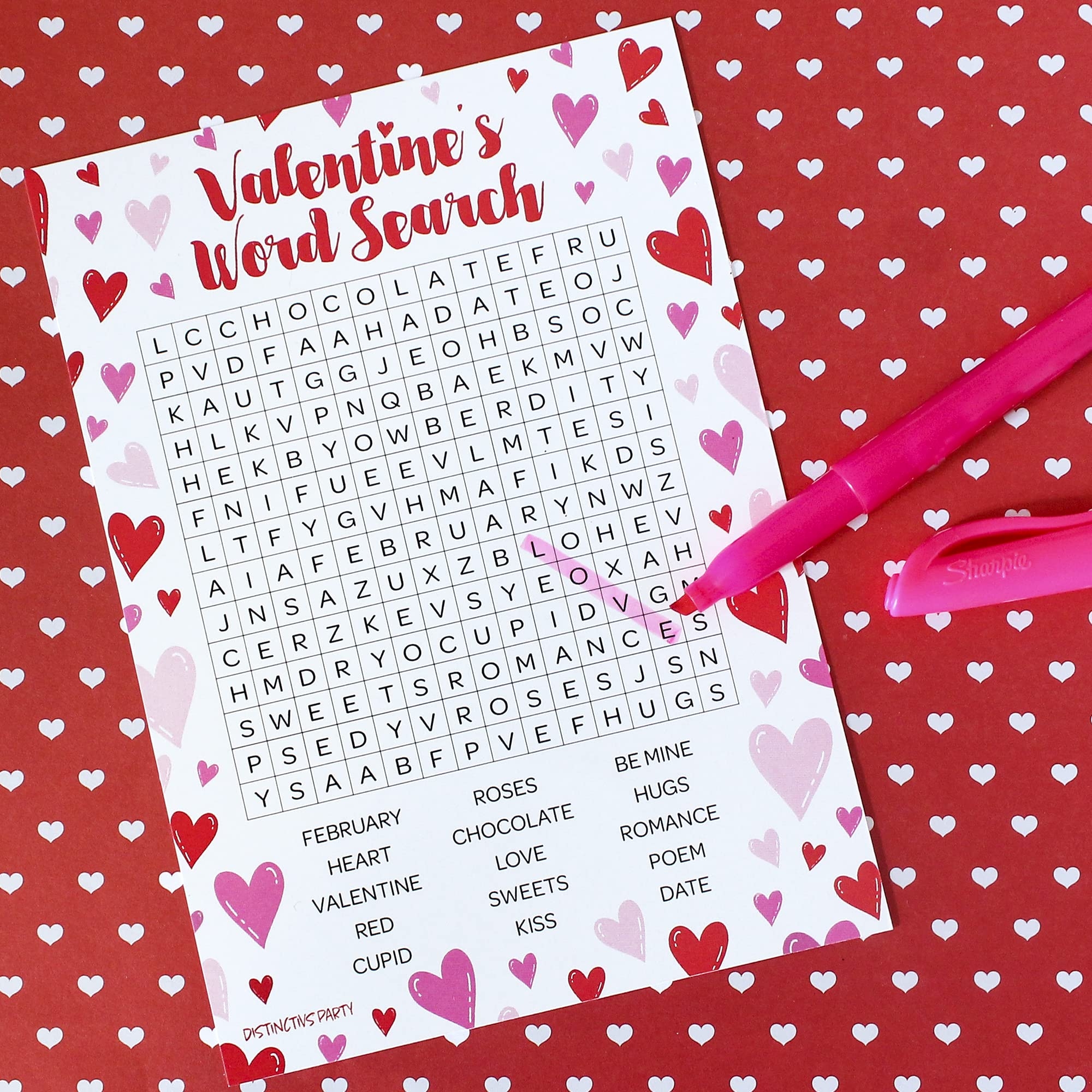 Amazon DISTINCTIVS Valentine s Day Word Search Classroom Party Game 25 Player Cards Classroom Party Activity Fun Game For Kids Home Kitchen Amazon DISTINCTIVS Valentine s Day Word Search Classroom Party Game 25 Player Cards Classroom Party Activity Fun Game For Kids Home Kitchen