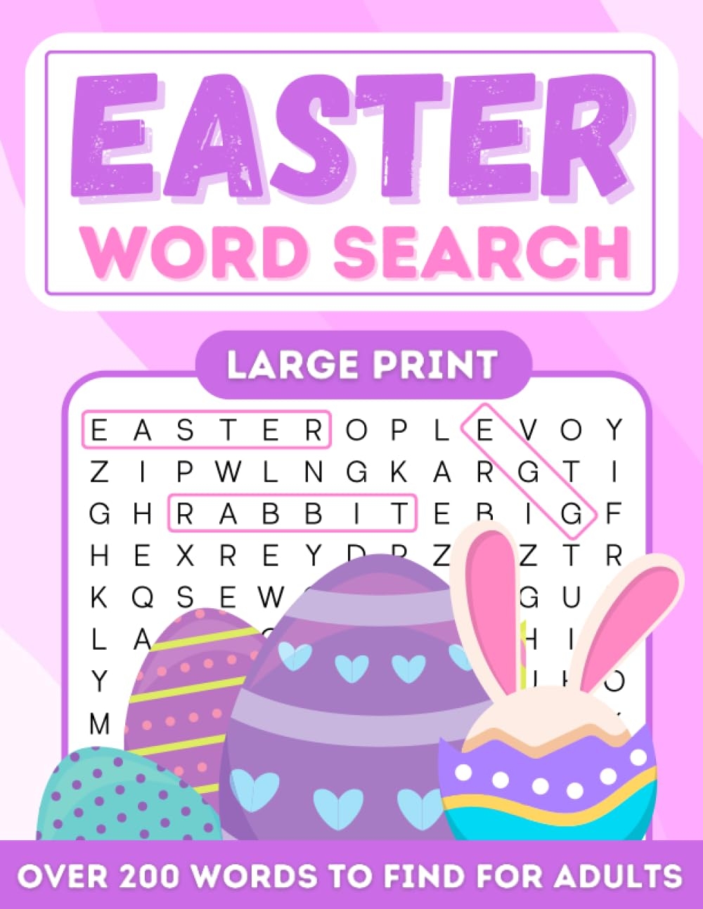 Amazon Easter Word Search For Adults Large Print Happy Easter Day Word Search Puzzle Book With Solutions Exercise Your Brain With 3 Difficulty Levels Facts Over 200 Word