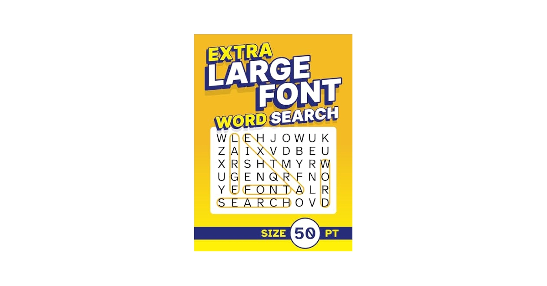 Amazon Extra Large Font Word Search Size 50 Pt XL Jumbo Print Puzzle Book For Seniors 9798866902101 Edgehill Clarence Books