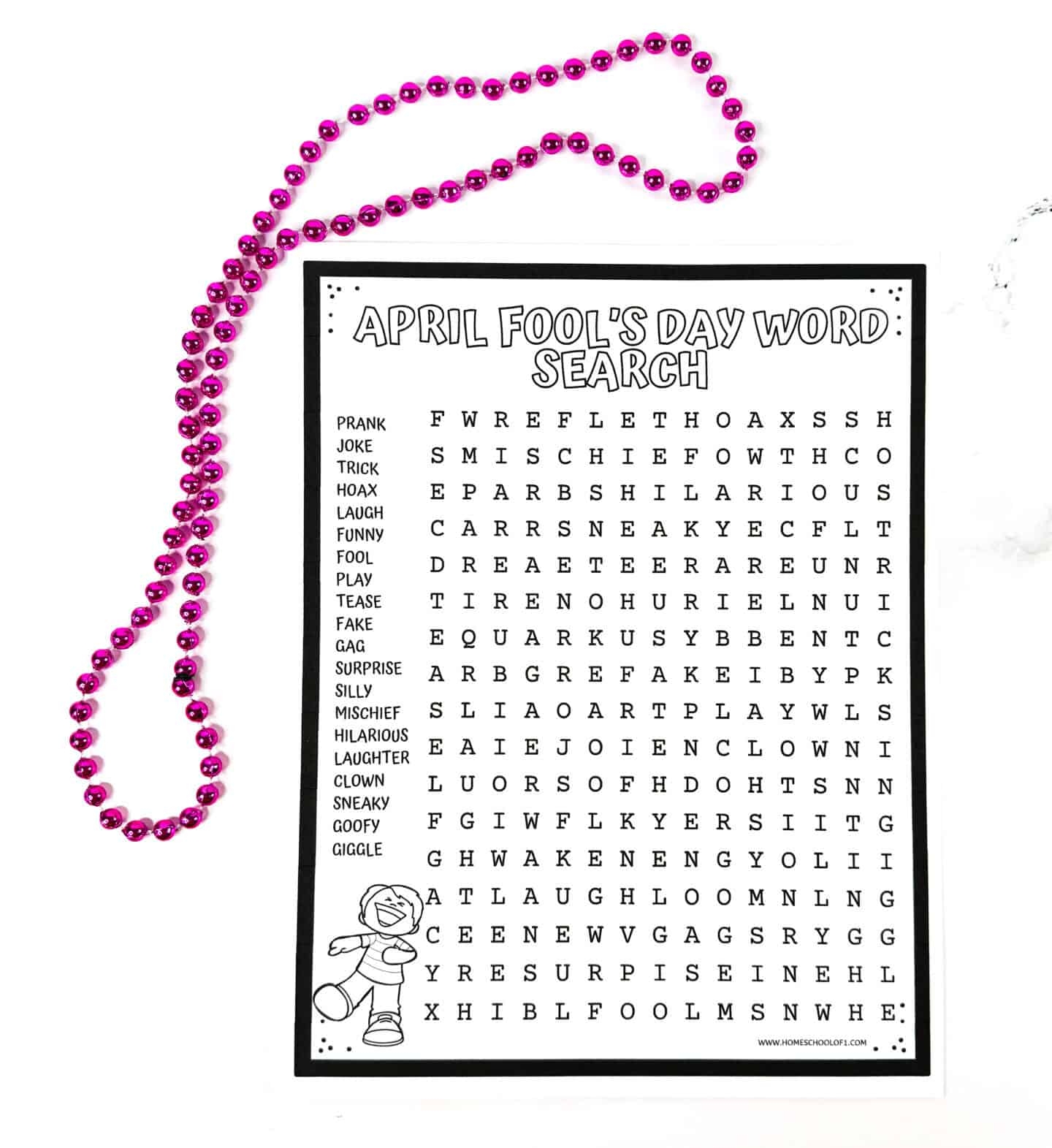 April Fools Day Word Search Printable For Kids April Fools Day Word Search Printable For Kids