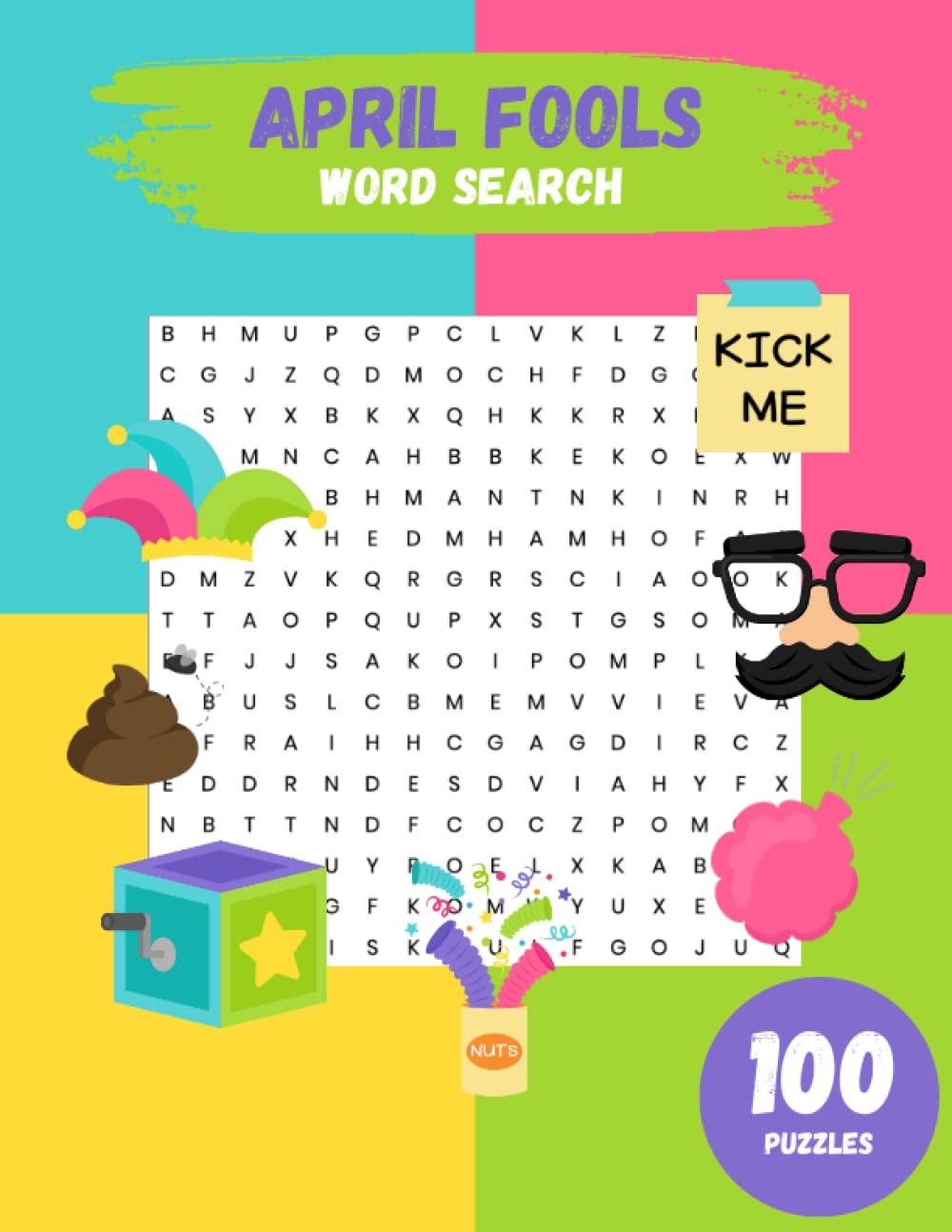 April Fools Word Search 100 Puzzles With Answers Tickling Brain 