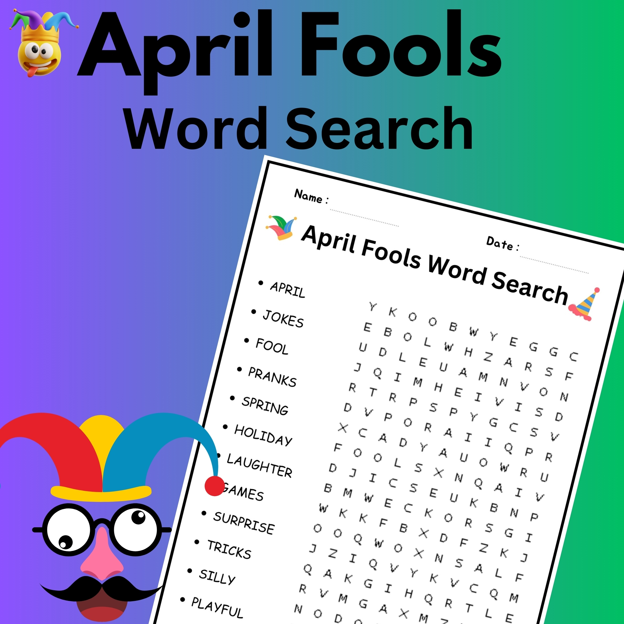 April Fools Word Search April Fools Day Activities Made By Teachers
