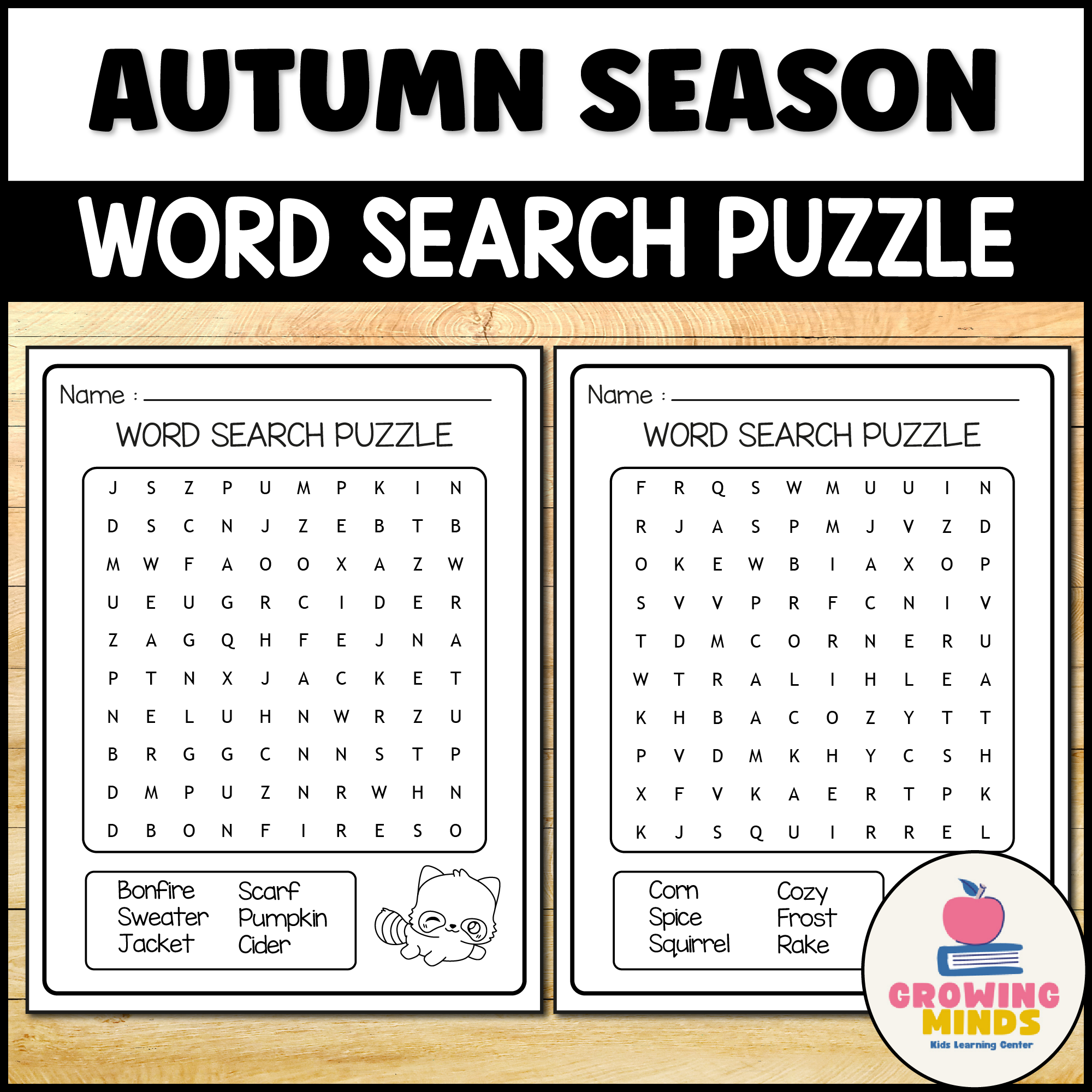 Autumn Word Search Puzzle Worksheet Activity Fall Activity Made By Teachers