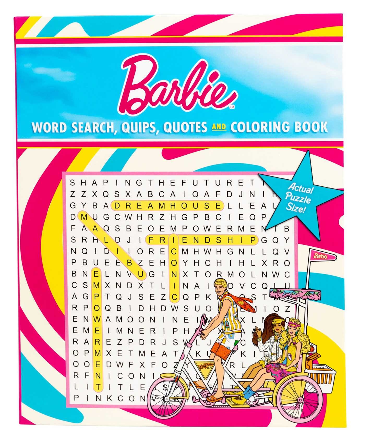 Barbie Word Search Quips Quotes And Coloring Book Book By Editors Of Thunder Bay Press Official Publisher Page Simon U0026 Schuster Canada