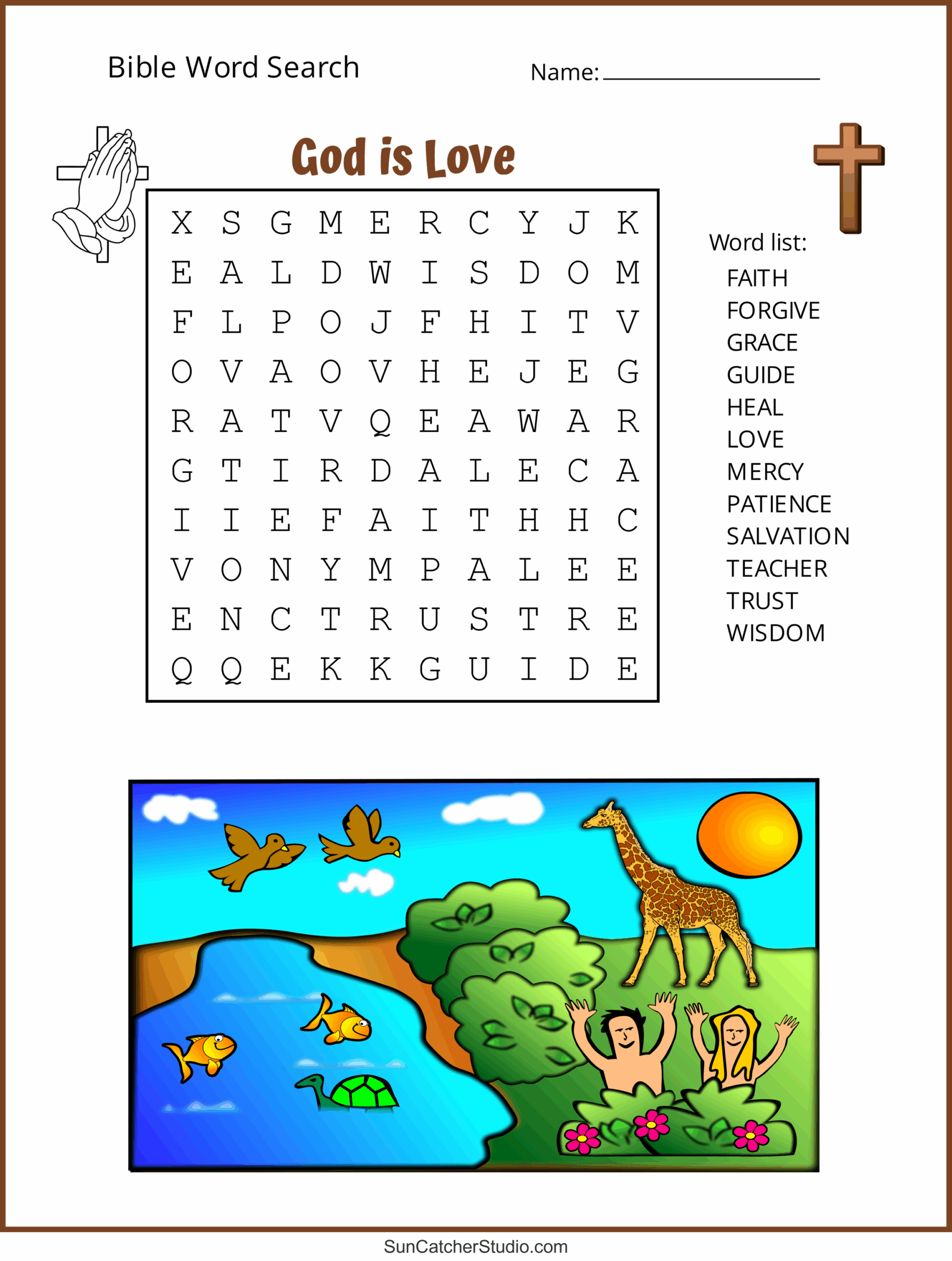 Printable Bible Word Search