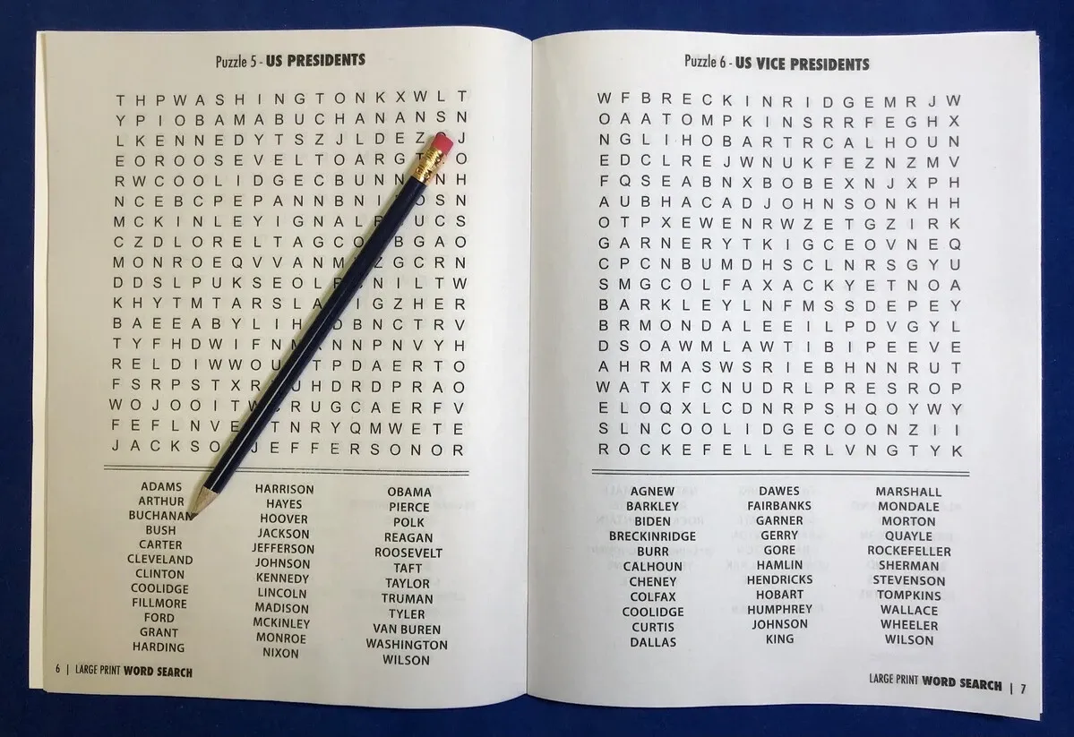Giant Word Search Puzzle Books