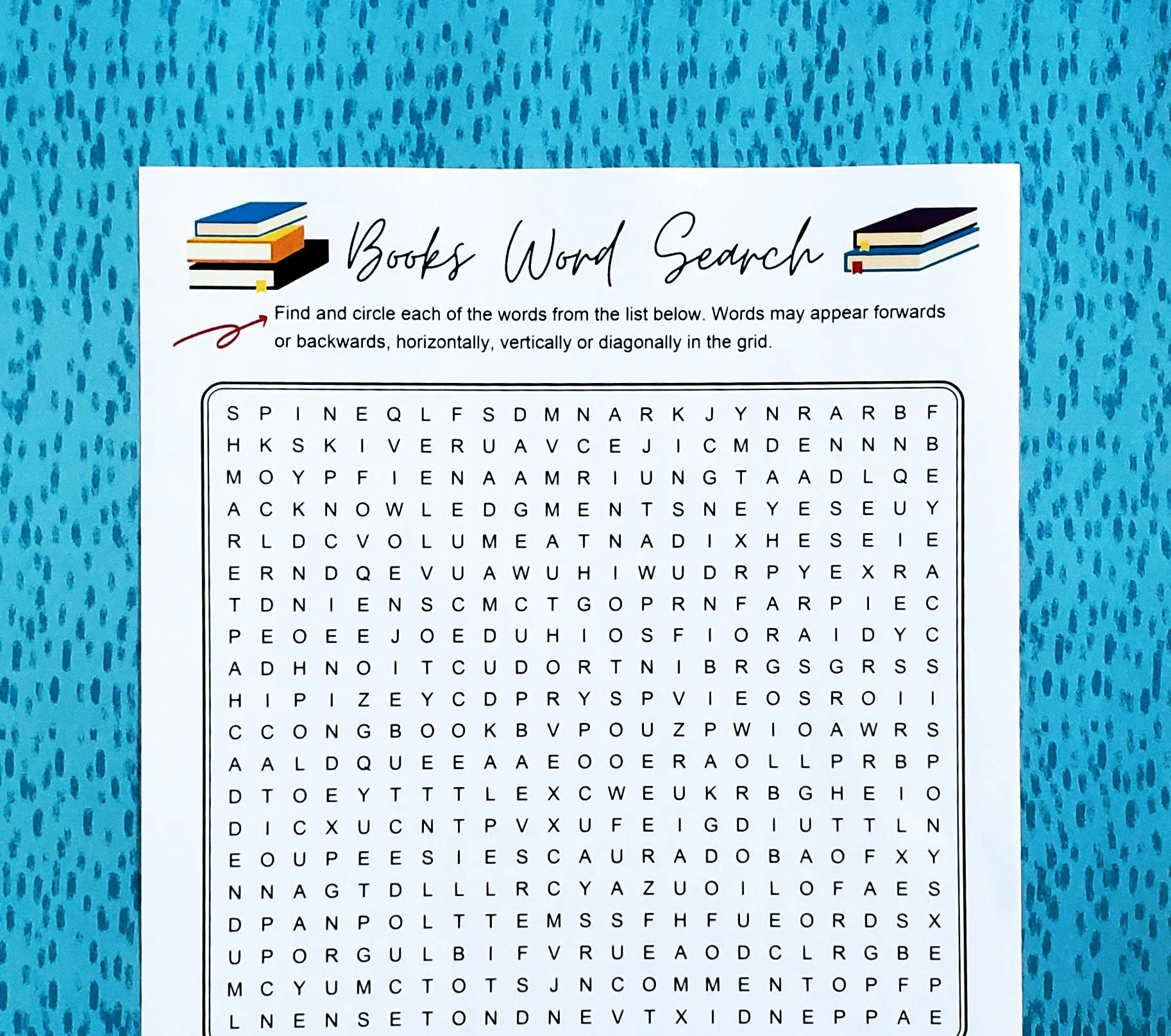 Printable Word Search Booklet