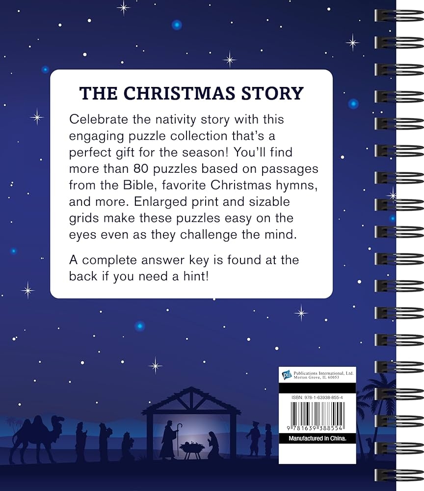 Brain Games Bible Word Search The Christmas Story Large Print Publications International Ltd Brain Games 9781639388554 Amazon Books