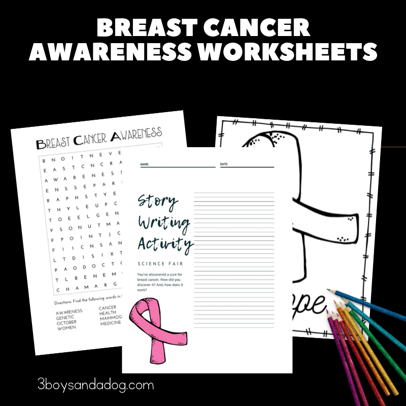 Breast Cancer Awareness Worksheets For Students