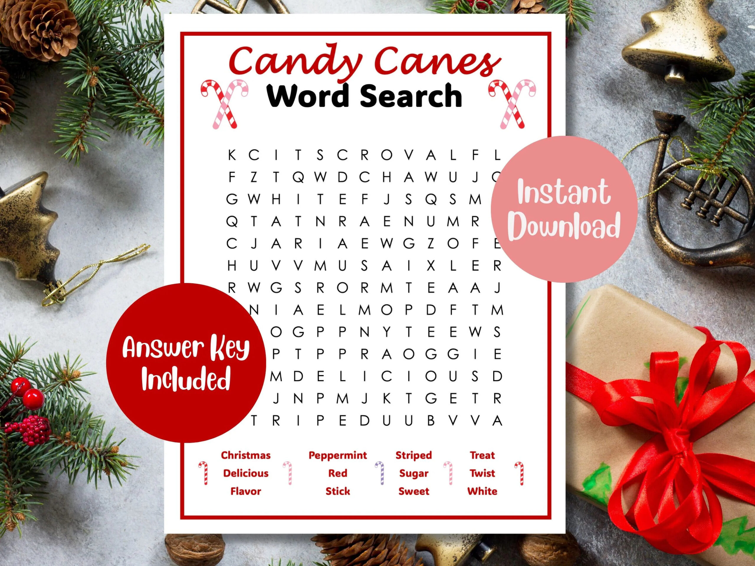 Free Printable Word Searches Christmas