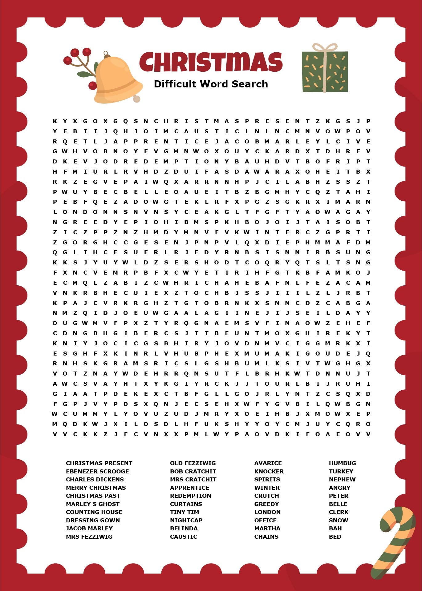 Hard Christmas Word Search Pdf Hard Christmas Word Search Pdf