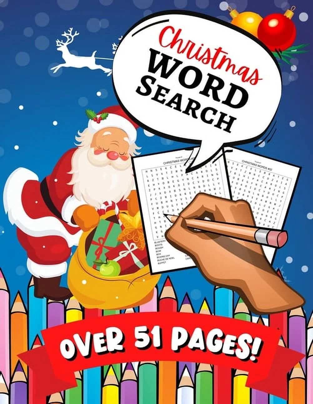 christmas word search a fun learning activity game book for kids u0026 toddlers walmart