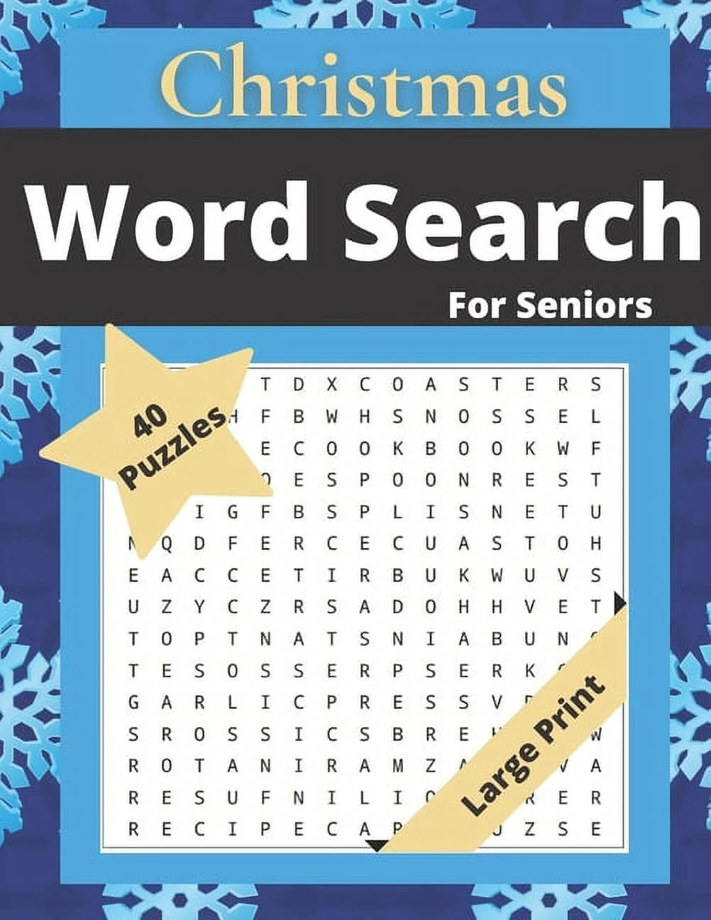 Christmas Word Search For Seniors Puzzle Book For Adults 40 Christmas And Winter Themed Puzzles Large Print 1000 Words Challenging Brain Exercise Perfect Gift For Grandparents Paperback Lar Walmart