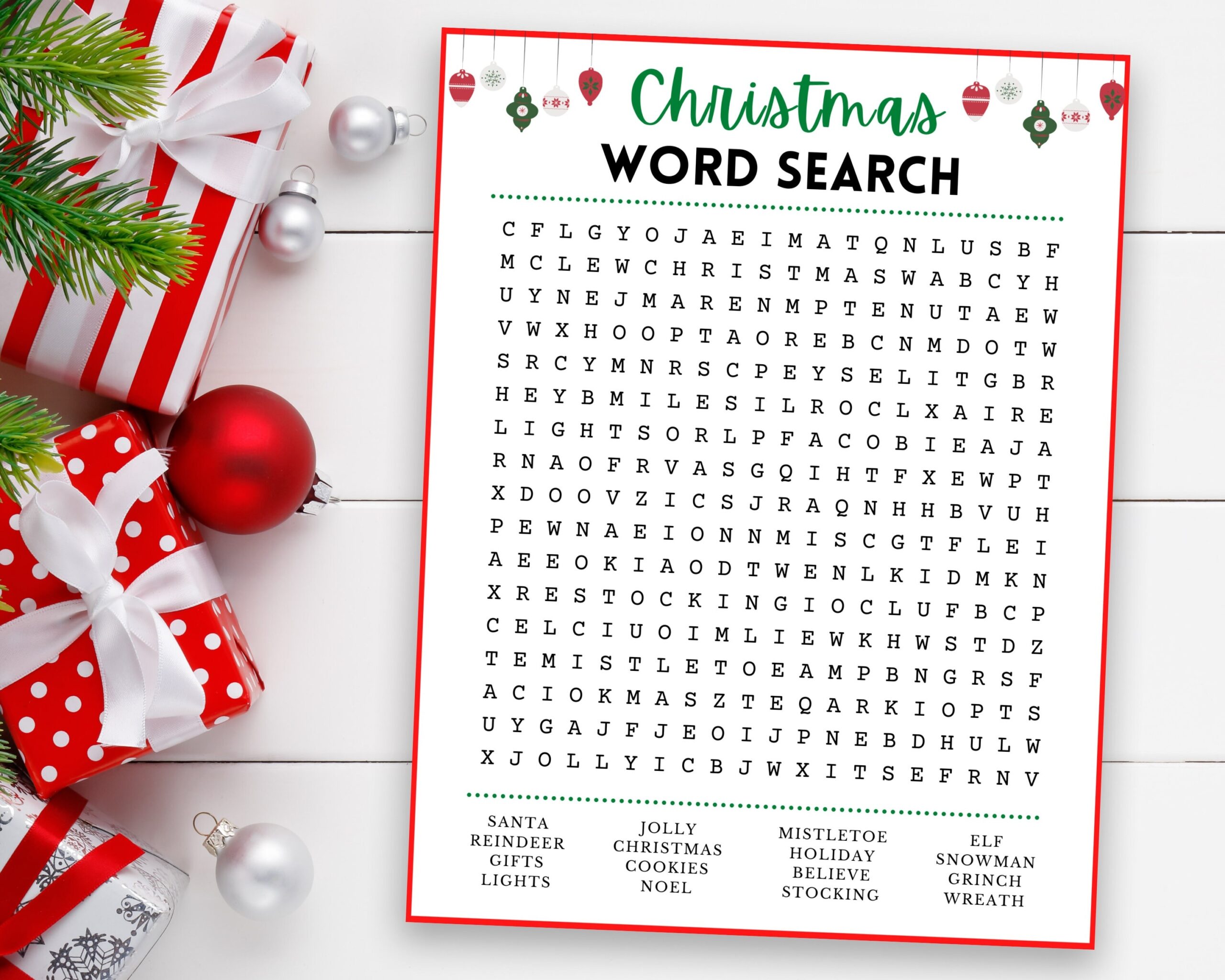 Christmas Word Search Printable Christmas Game Family Christmas Game Christmas Games For Kids And Adults Fun Christmas Game Etsy Finland