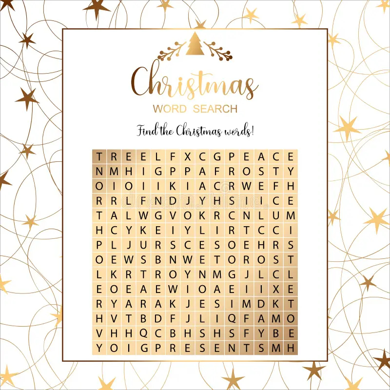 Christmas Word Search Puzzle Stock Illustrations 774 Christmas Word Search Puzzle Stock Illustrations Vectors U0026 Clipart Dreamstime