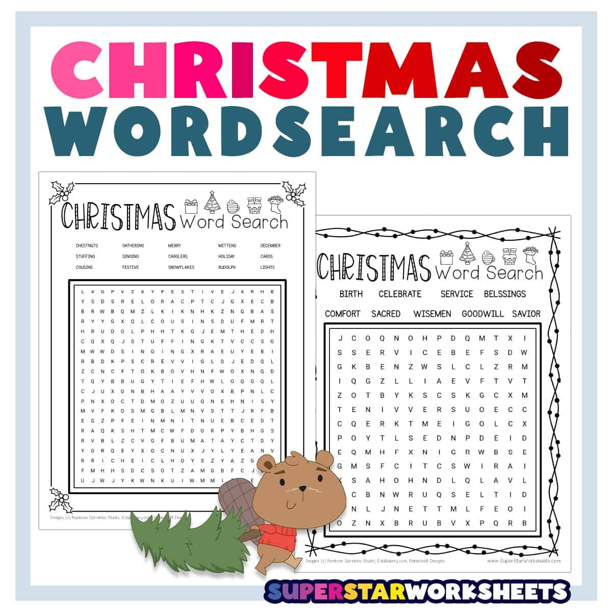 Word Search For Third Grade Printable