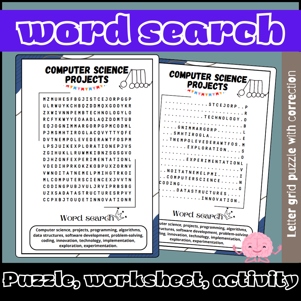 Computer Word Search Printable