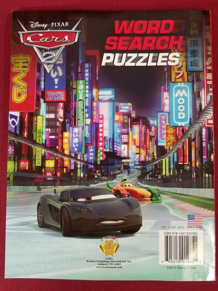 DISNEY Pixar Cars 2 Word Search Puzzles Book Level 2 FREE SHIPPING EBay