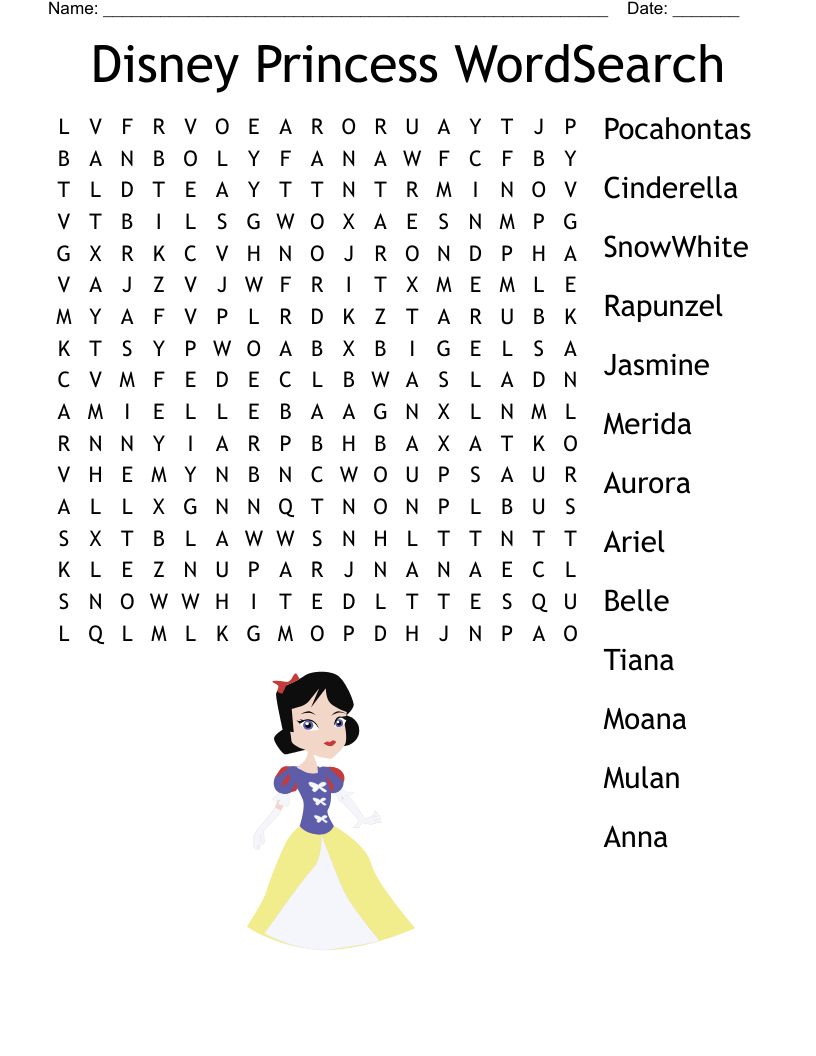 DISNEY WORD SEARCH WordMint