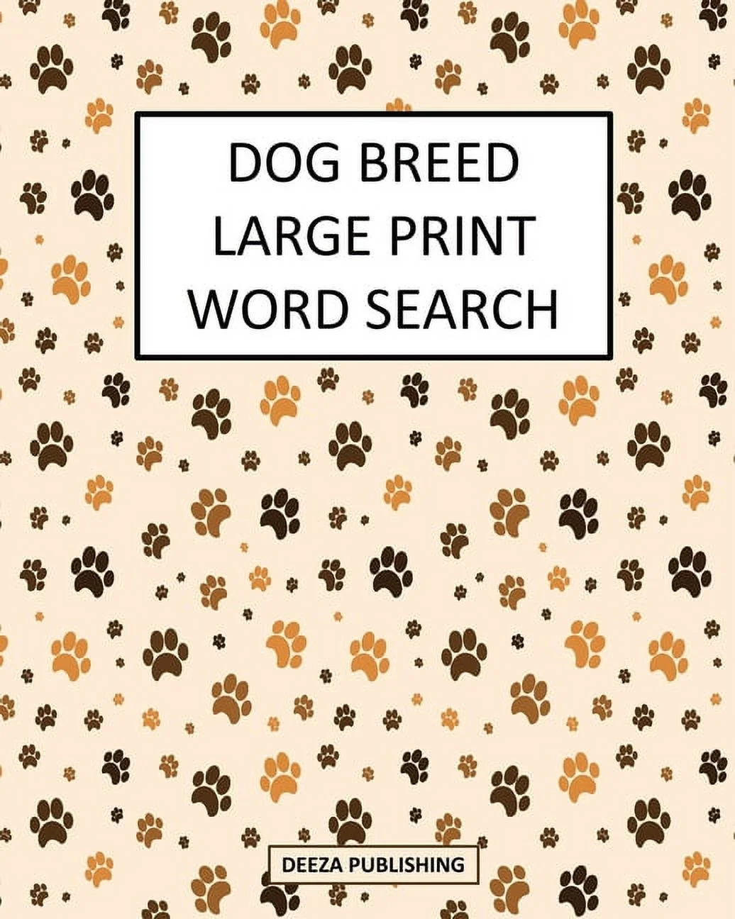 Dog Breed Large Print Word Search Paperback Walmart