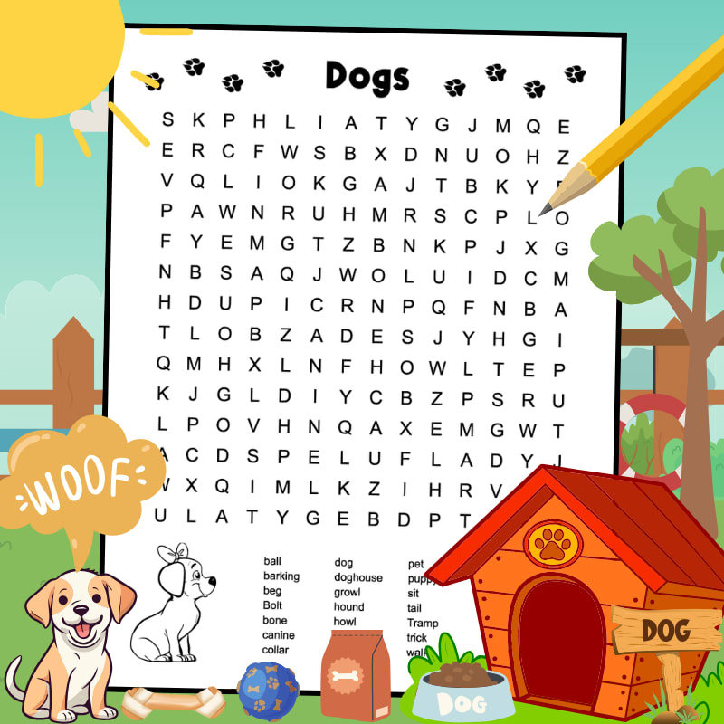 Dog Word Search Printable