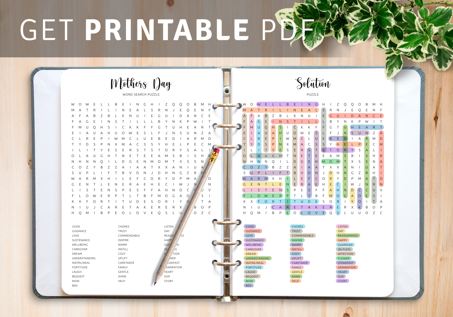 Download Mother s Day Word Search Printable In PDF