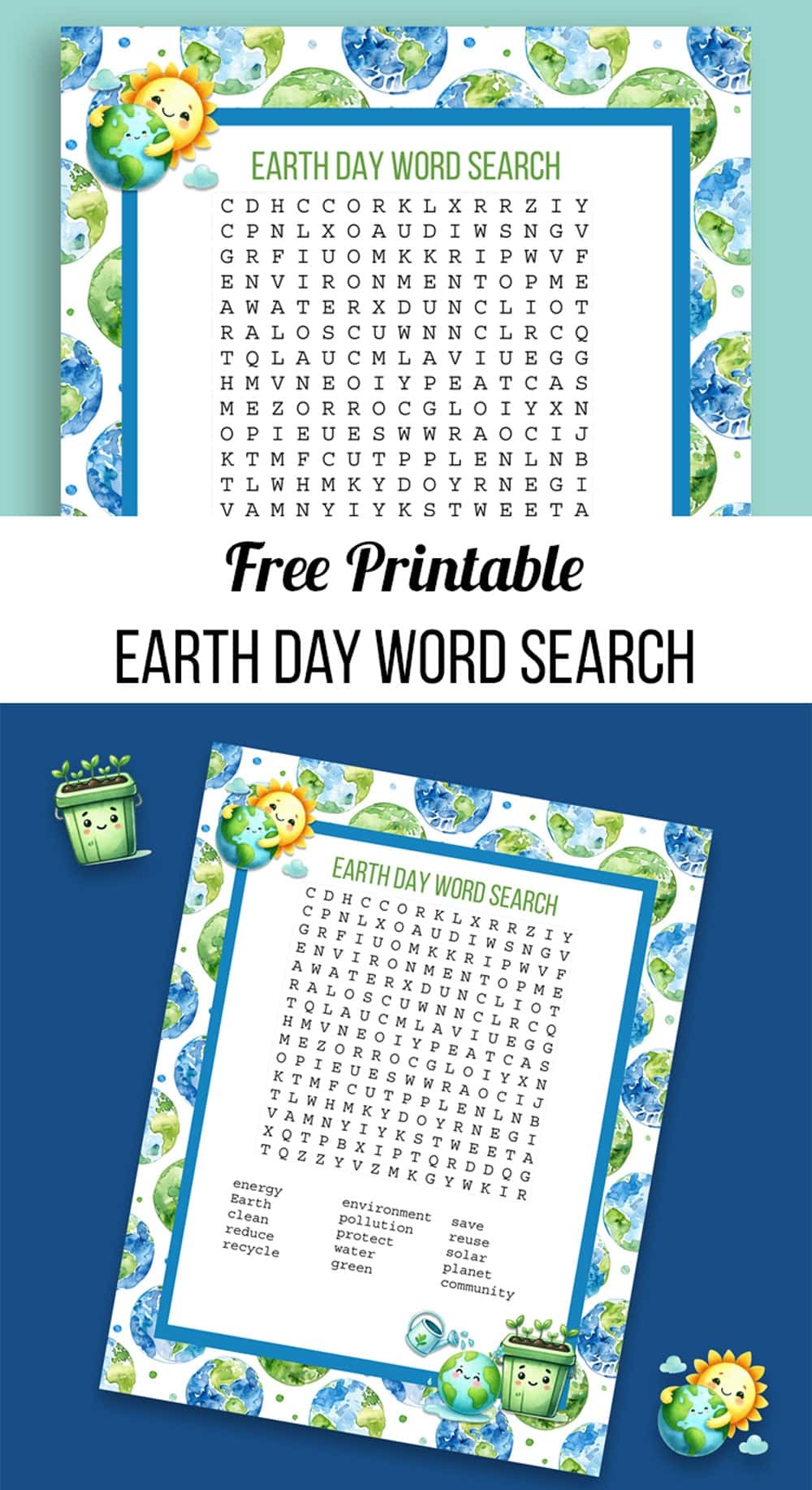 Earth Day Word Search Printable Free Puzzles Earth Day Word Search Printable Free Puzzles