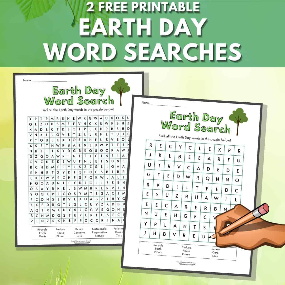 Earth Day Word Search Free Printable Earth Day Word Search Free Printable