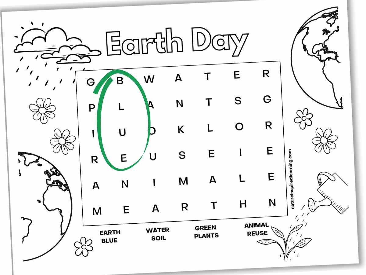 Earth Day Word Searches Nature Inspired Learning