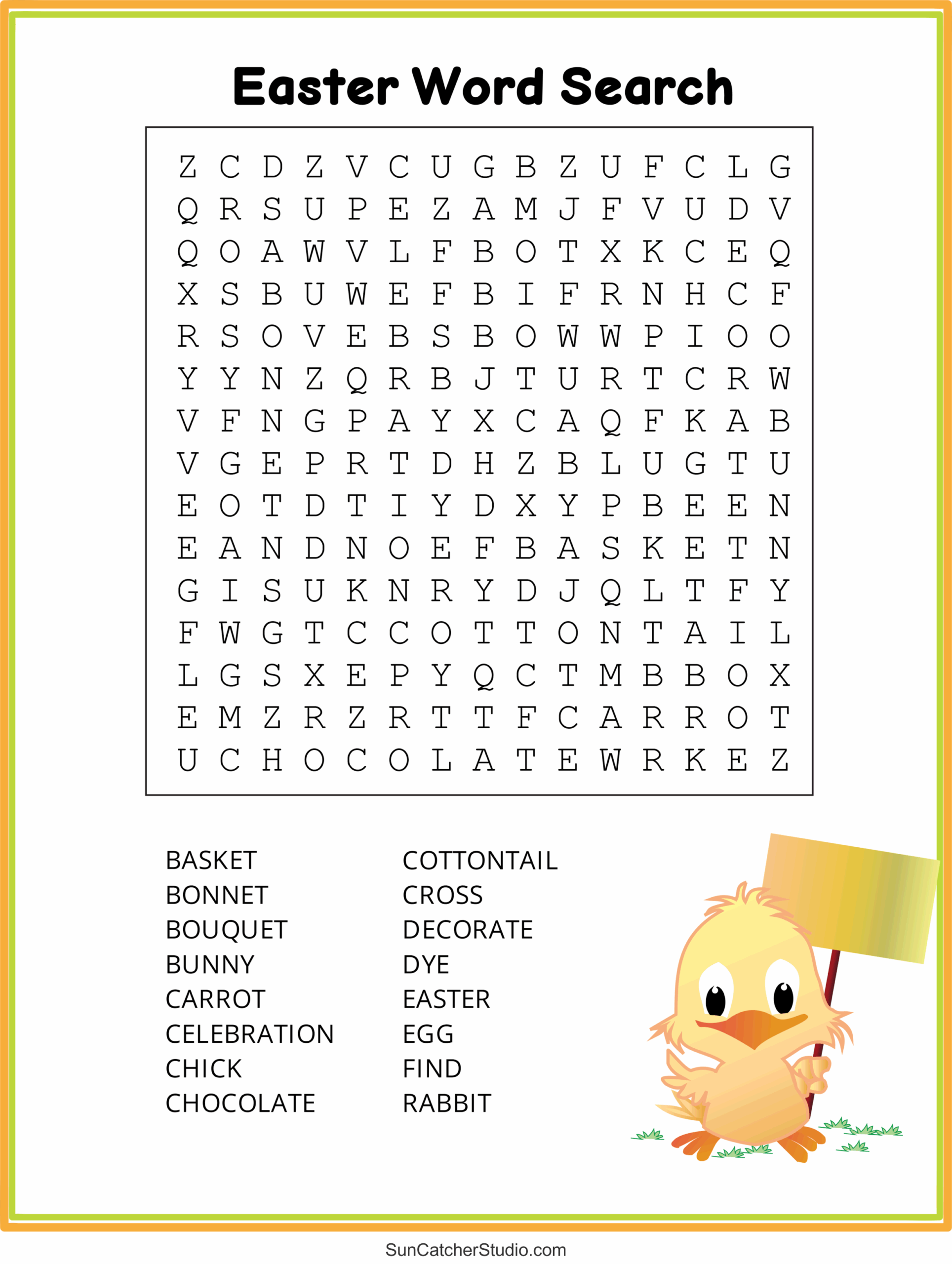 easter word search free printable pdf puzzles free printables
