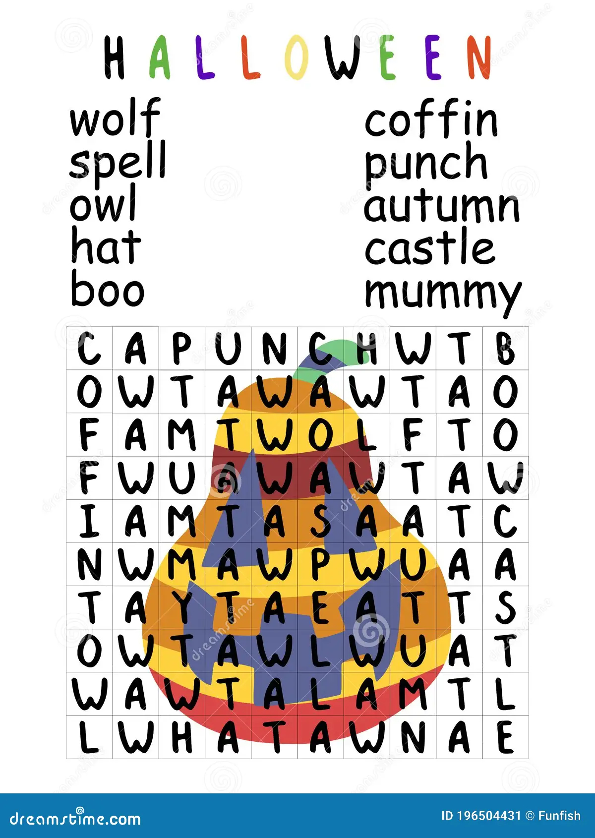 Halloween Word Search Printables