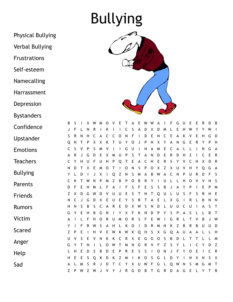 Emotions Word Search Pdf