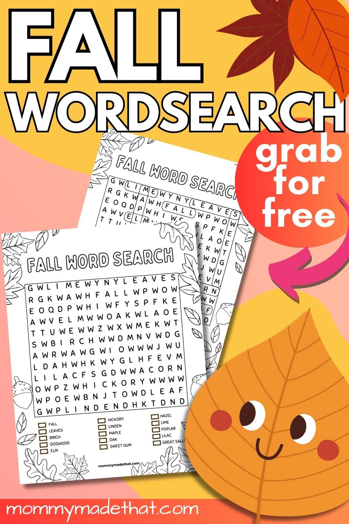 Fall Printable Word Searches