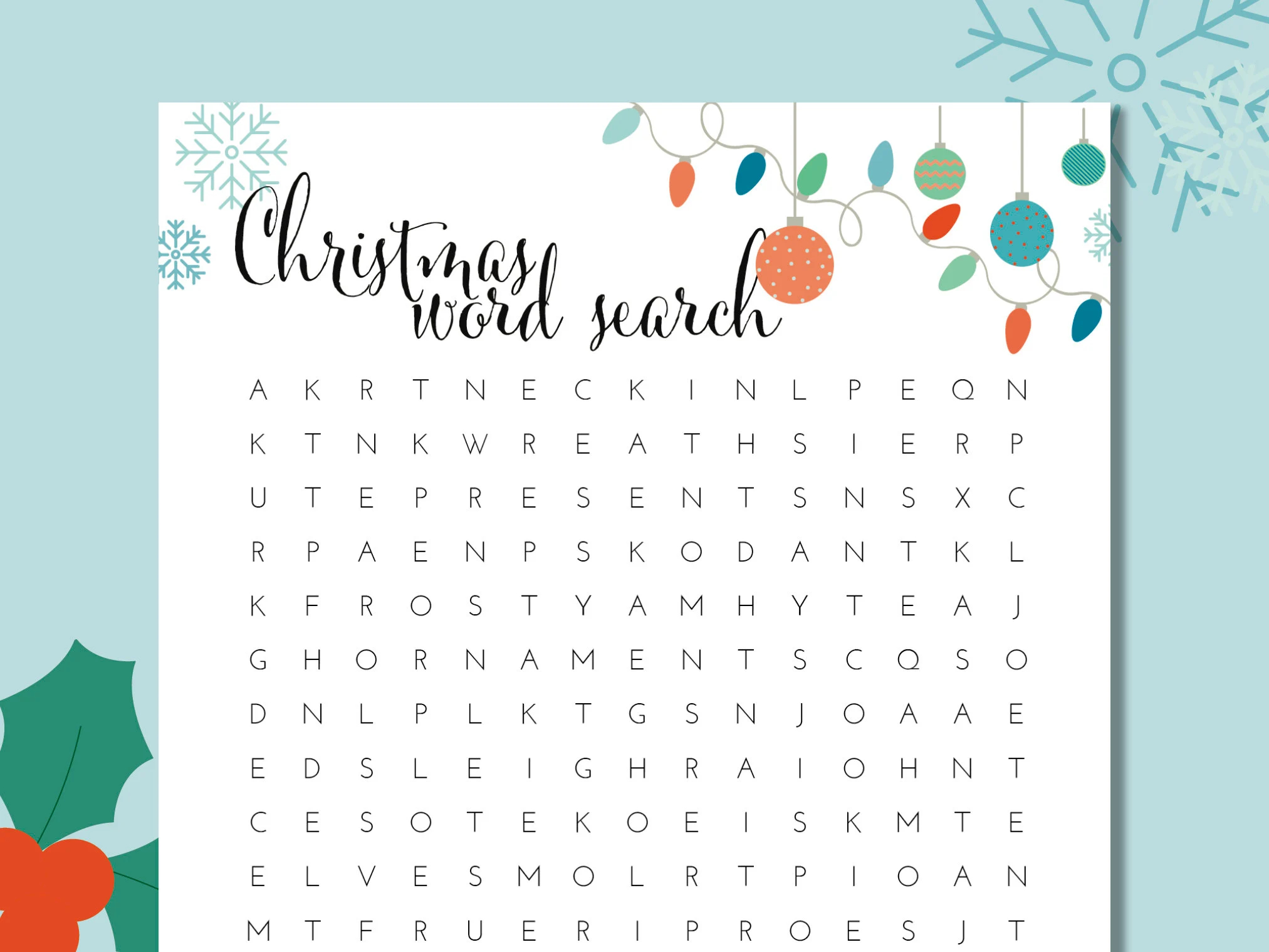 Festive Christmas Word Search Puzzle Holiday Fun For All Ages Printable And Enjoyable Festive Christmas Word Search Puzzle Holiday Fun For All Ages Printable And Enjoyable