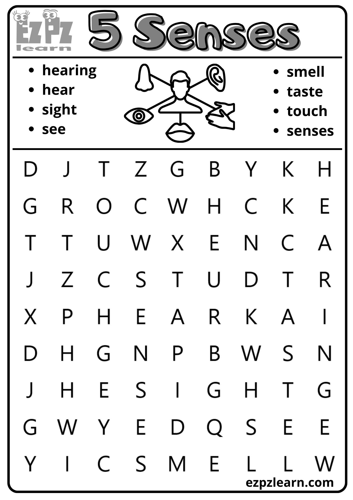 Word Search Printable Worksheets