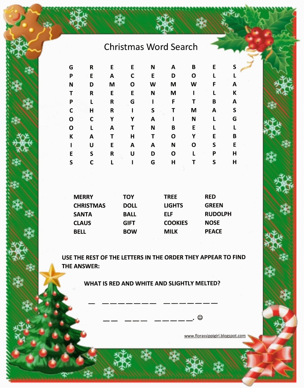 Free Printable Word Searches For Christmas Free Printable Word Searches For Christmas