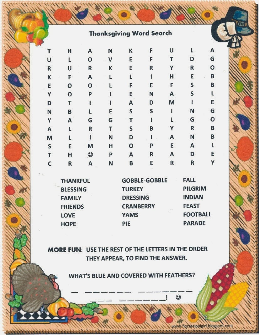 Thanksgiving Word Search Printable For Adults Thanksgiving Word Search Printable For Adults