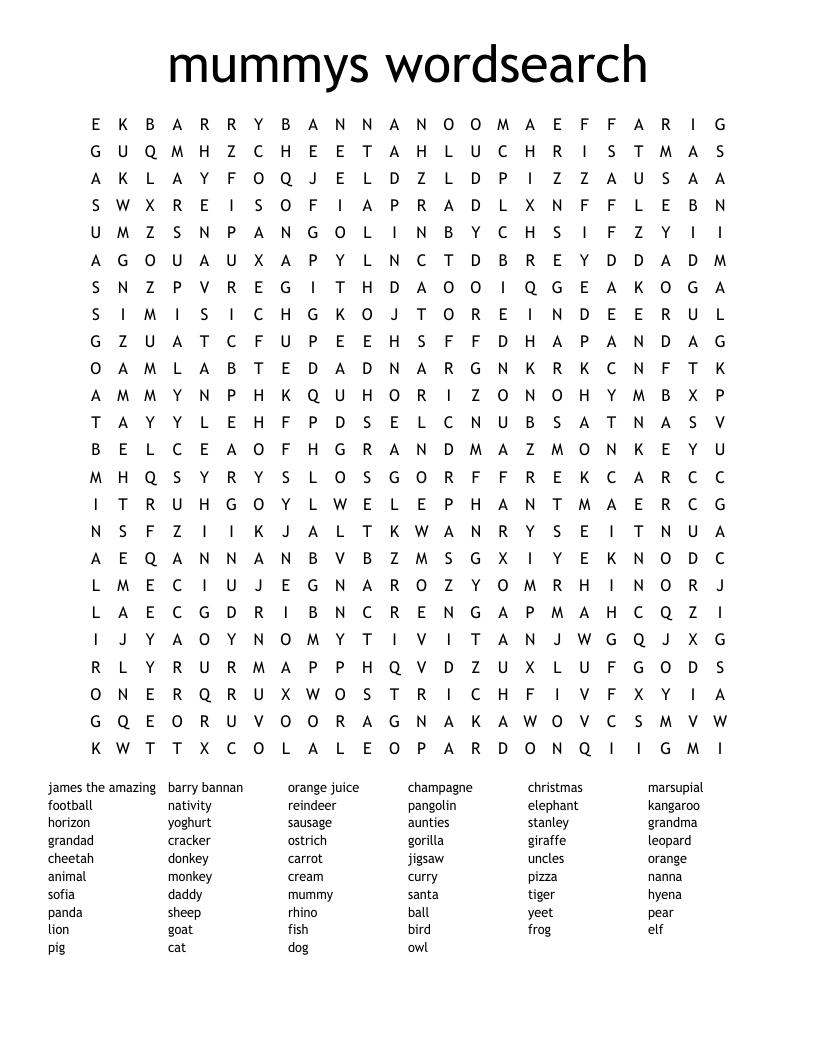 Food And Drink 50 Word Search WordMint Food And Drink 50 Word Search WordMint
