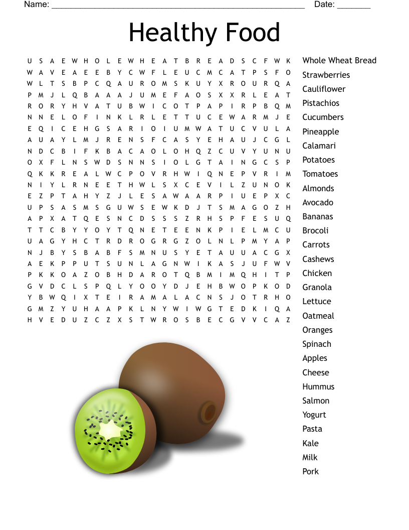 Food Food Food Word Search WordMint Food Food Food Word Search WordMint