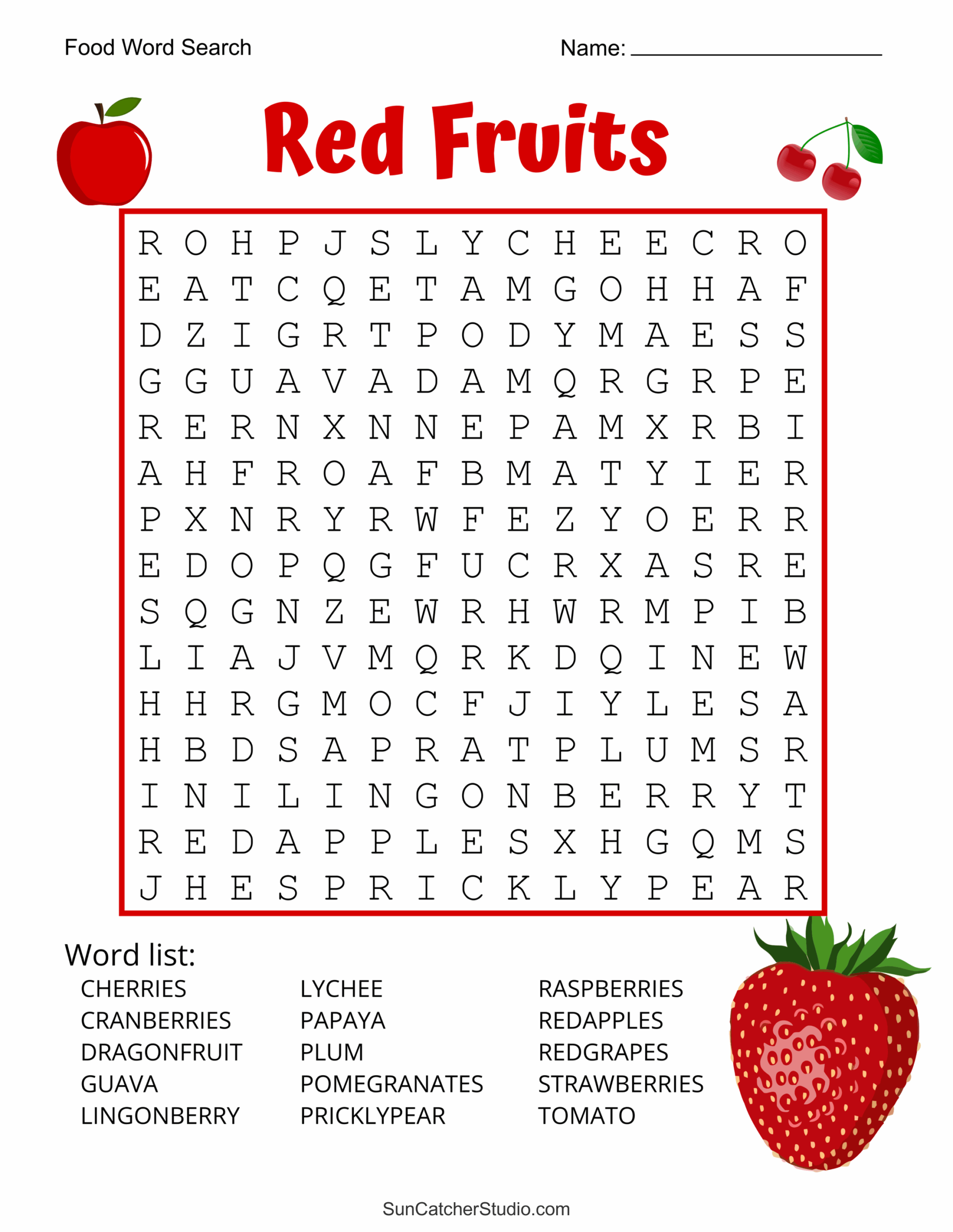 Big Word Searches Printable