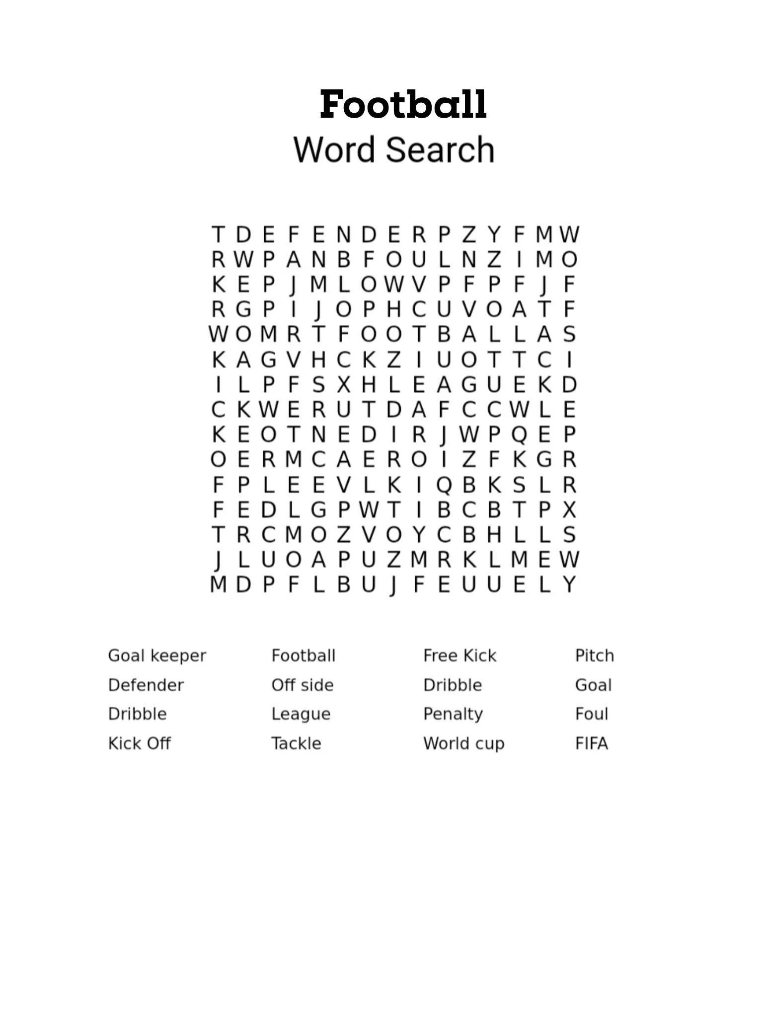 Football Wordsearch Printable Digital Download Etsy Football Wordsearch Printable Digital Download Etsy